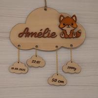 Fuori porta decorazione camera bimbi nuvola 