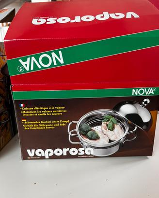 Nova vaporosa pentola, scolapasta e coperchio