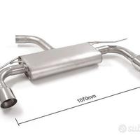 VW Golf 7.5 GTI Posteriore inox sdoppiato 2X102