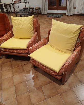 poltrone singole in pelle