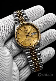 Vintage Seiko 5 Automatic 7009-3111 Two Tone Gold