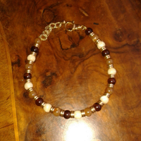 Collana gioiello con perle in vetro