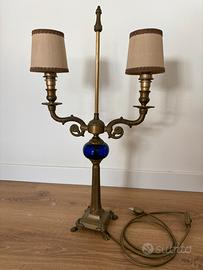 Lampada da tavolo in ottone stile classico