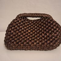 borsa fatta a mano pochette all'uncinetto
