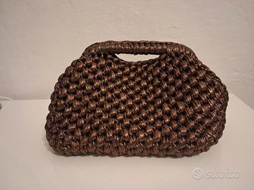 borsa fatta a mano pochette all'uncinetto