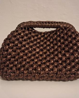 borsa fatta a mano pochette all'uncinetto