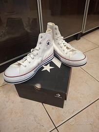 Scarpe Converse Platform Bianche
