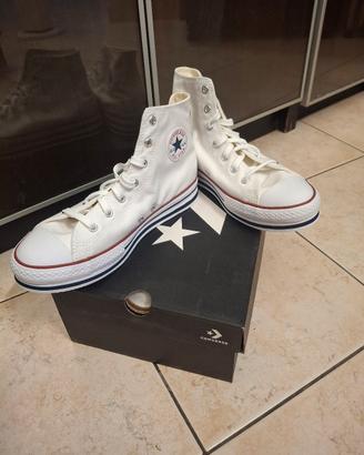 Scarpe Converse Platform Bianche