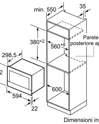 Microonde Incasso Neff C17GR01G0