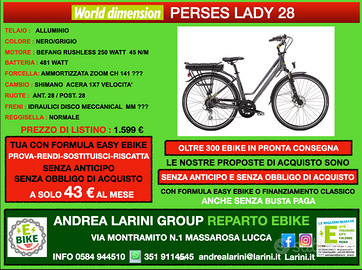Ebike City World Dimension Perses Lady