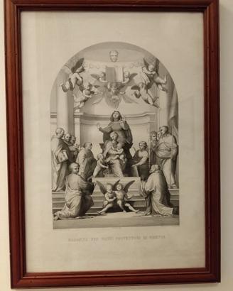 Stampa Madonna fra i santi protettori di Firenze 