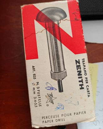 Trapano per carta Zenith vintage