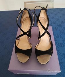 Sandalo Lella Baldi scamosciato nero tg 39