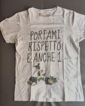 t-shirt Happiness Ironic uomo tg S