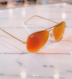 Ray-Ban Aviator Large Metal Satin Gold nuovi