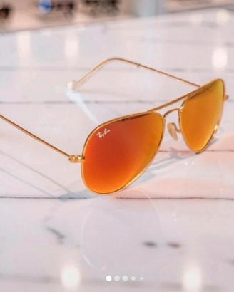 Ray-Ban Aviator Large Metal Satin Gold nuovi