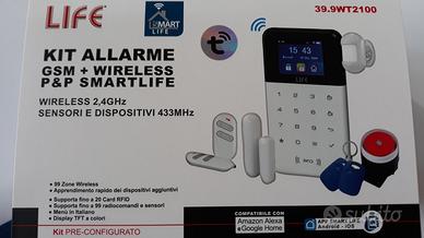 KIT ALLARME SMART LIFE 4G LTE WIRELESS 2,4 GHZ