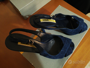 Sandali alti blu MANAS