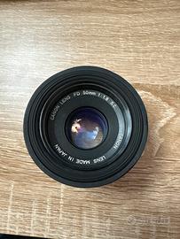 Canon lens fd 50mm 1 : 1.8