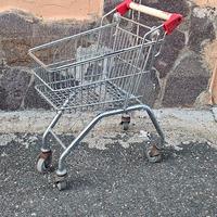 CARRELLO MINI SPESA ORIGINALE MODERNARIATO METALLO