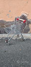 CARRELLO MINI SPESA ORIGINALE MODERNARIATO METALLO