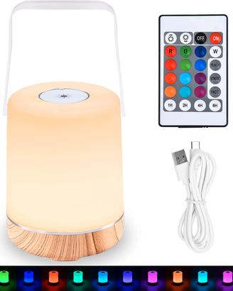 Lampada da comodino Touch Dimmerabile LED ricarica