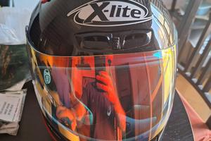 Casco X-lite  carbonio con interfono tg L