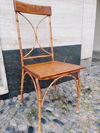 sedia in bambù 