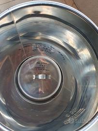 Bidone per liquidi in acciaio inox da 35L. Nuovo