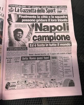 GiornaleCalcioRistampa1987GazzettaDelloSportNapoli