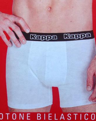 6 Boxer Kappa Uomo Logo In Vita Cotone Elasticizza