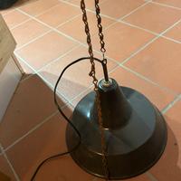 Lampadario industriale vintage