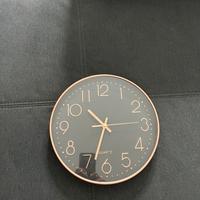 Orologio da Parete Oro Rosa e Nero