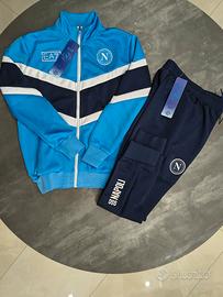 Tuta Napoli EA7 Azzurra/Navy 25/26 – Taglia XL