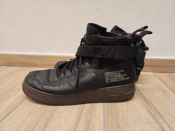 Nike SF Air Force 1 Mid Nero Nocciola Scuro

