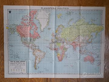 2 carte geografiche vintage anno 1941