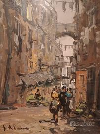 olio su tela - Giulio De Simone - cm 25 x 42