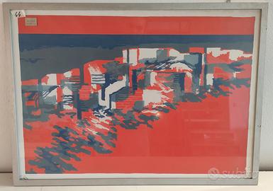 Mario Bardi - Paesaggio - Litografia - 1974