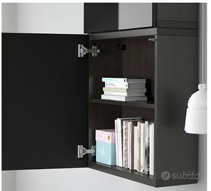 2 X IKEA BESTA NERO LUCIDO