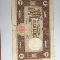 Banconota, 1000 Lire Barbetti 1946