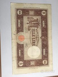 Banconota, 1000 Lire Barbetti 1946
