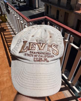 Cappello Levi's Vintage Anni 90  a Coste - Beige