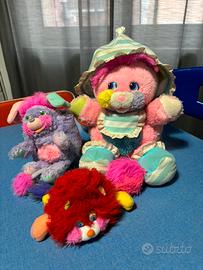 Lotto di 3 peluche Popples vintage anni 80