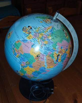 Mappamondo toplolino con luce