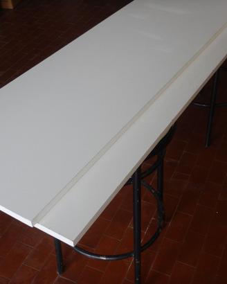 2 RIPIANI LAMINATO BIANCO 167x40 + MENSOLE 40x30