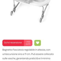 Fasciatoio e vaschetta bagnetto da vasca