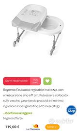 Fasciatoio e vaschetta bagnetto da vasca