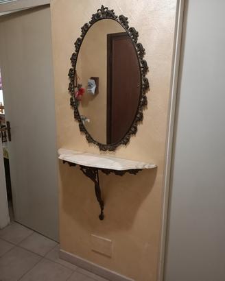 mensola e specchiera da ingresso 