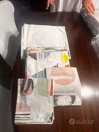 Set lenzuola matrimoniale colorate