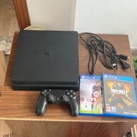 PS4 Playstation 4 slim + controller + 2 giochi